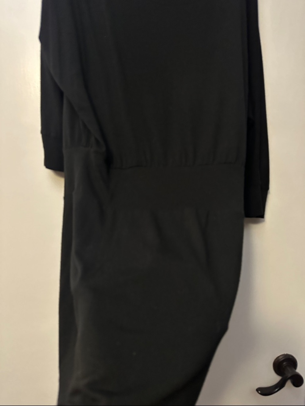 Express Black Long-Sleeve Midi Dress